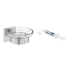 Set Seifenschale Grohe Start Cube 41096DC0, Kleber Grohe QuickGlue 41127000
