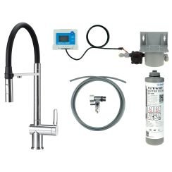 Deante Magnetic Starterset mit Küchenarmatur Stehend chrom BRMF075M