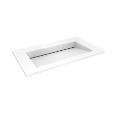 Oltens Stila Waschbecken 120x45 cm rechteckig Möbel weiß glanz 40204000