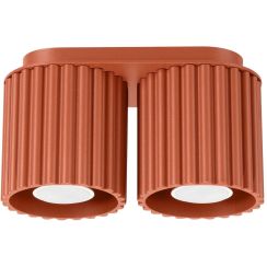 Sollux Lighting Aura Deckenlampe 2x10 W rot SL.1800