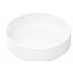 Hansgrohe Xuniva Evo S Waschbecken 40x40 cm rund Aufsatzwaschbecken weiß glanz 60323450