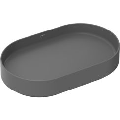 Hansgrohe Xuniva Evo U Waschbecken 65x40 cm oval Aufsatzwaschbecken grauer Stein matte 60325760