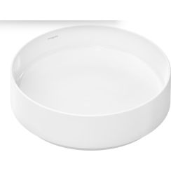 Hansgrohe Xuniva Evo S Waschbecken 40x40 cm rund Aufsatzwaschbecken weiß glanz 63005450
