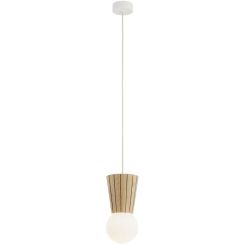 Argon Volante Pendelleuchte 1x6 W holz-opal 8951