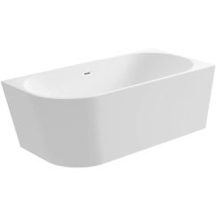 Balneo Avola Freistehende Badewanne 160x80 cm oval weiß J0101010402-1