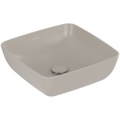 Villeroy & Boch Artis Waschbecken 41x41 cm quadratisch Aufsatzwaschbecken braun/beige matte 417841AM
