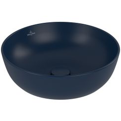 Villeroy & Boch Artis Waschbecken 43x43 cm rund Aufsatzwaschbecken blau matte 417943R6