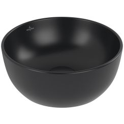 Villeroy & Boch Artis Waschbecken 32.5x32.5 cm rund Aufsatzwaschbecken schwarz matte 438932R7