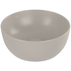 Villeroy & Boch Artis Waschbecken 32.5x32.5 cm rund Aufsatzwaschbecken braun/beige matte 438932AM