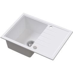 Ruvetti Axel Granitspüle 68x49.5 cm weiß 3001AX_WH140_W