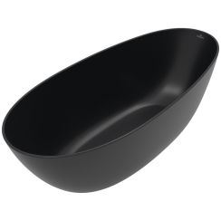 Villeroy & Boch Antao Freistehende Badewanne 170x75 cm oval schwarz UBQ170TAO7TV-R7