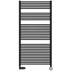 Radox Sunny Flat Badheizkörper Leiter 120x50 cm schwarz RX-SU.002T.1200.500