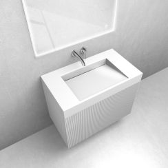 Set Badschrank Oltens Lun 60028000, Waschbecken Oltens Stila 40001000