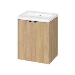 Cersanit Ovida Waschtisch mit Unterschrank 60 cm eiche S4047-005
