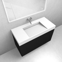 Set Waschbecken Oltens Stila 40003900, Badschrank Oltens Lun 60029300
