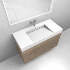 Set Waschbecken Oltens Stila 40003900, Badschrank Oltens Lun 60029060
