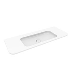 Oltens Hamnes Waschbecken 120x46.1 cm rechteckig Möbel weiß glanz 40215000