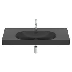 Roca Meridian Waschbecken 100x46 cm rechteckig Klassisch-Möbel schwarz matte A327746080