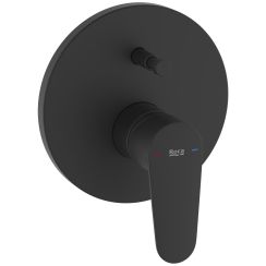 Roca Victoria Plus Badewannen- und Duscharmatur Unterputz schwarz A5A064FNB0