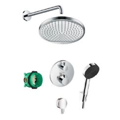 Hansgrohe Crometta Duschset Unterputz mit Thermostat mit Kopfbrause chrom 88002361