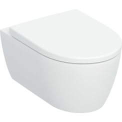 Geberit iCon WC-Becken mit Absenkautomatik-Sitz hängend Spülrandlos mit Wirbelspülung weiß Glanz 503.045.00.8