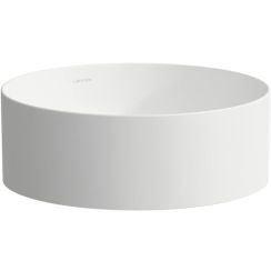 Laufen Living Waschbecken 37x37 cm rund Aufsatzwaschbecken weiß matte H8114357571121