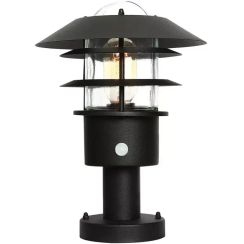 Elstead Lighting Helsingor Stehleuchte für den Außenbereich 1x60 W schwarz HELSINGOR-PIR-PED-BK