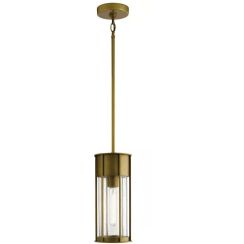Elstead Lighting Camillo Hängelampe für den Außenbereich 1x60 W messing KL-CAMILLO-P-PNBR