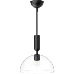 Elstead Lighting Jude Deckenlampe 1x30 W schwarz ALM-JUDE-P-MB-CL