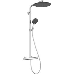 Hansgrohe Raindance Alive S Duschset Wandmontage mit Thermostat mit Kopfbrause chrom 24594000
