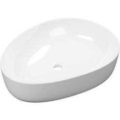 Excellent Whisper Waschbecken 51x39 cm Aufsatzwaschbecken weiß glanz CEEX.7101.510.WH